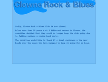 Tablet Screenshot of clownebluesclub.co.uk
